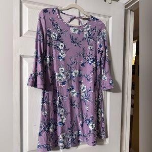 Lavender Dress with flowers